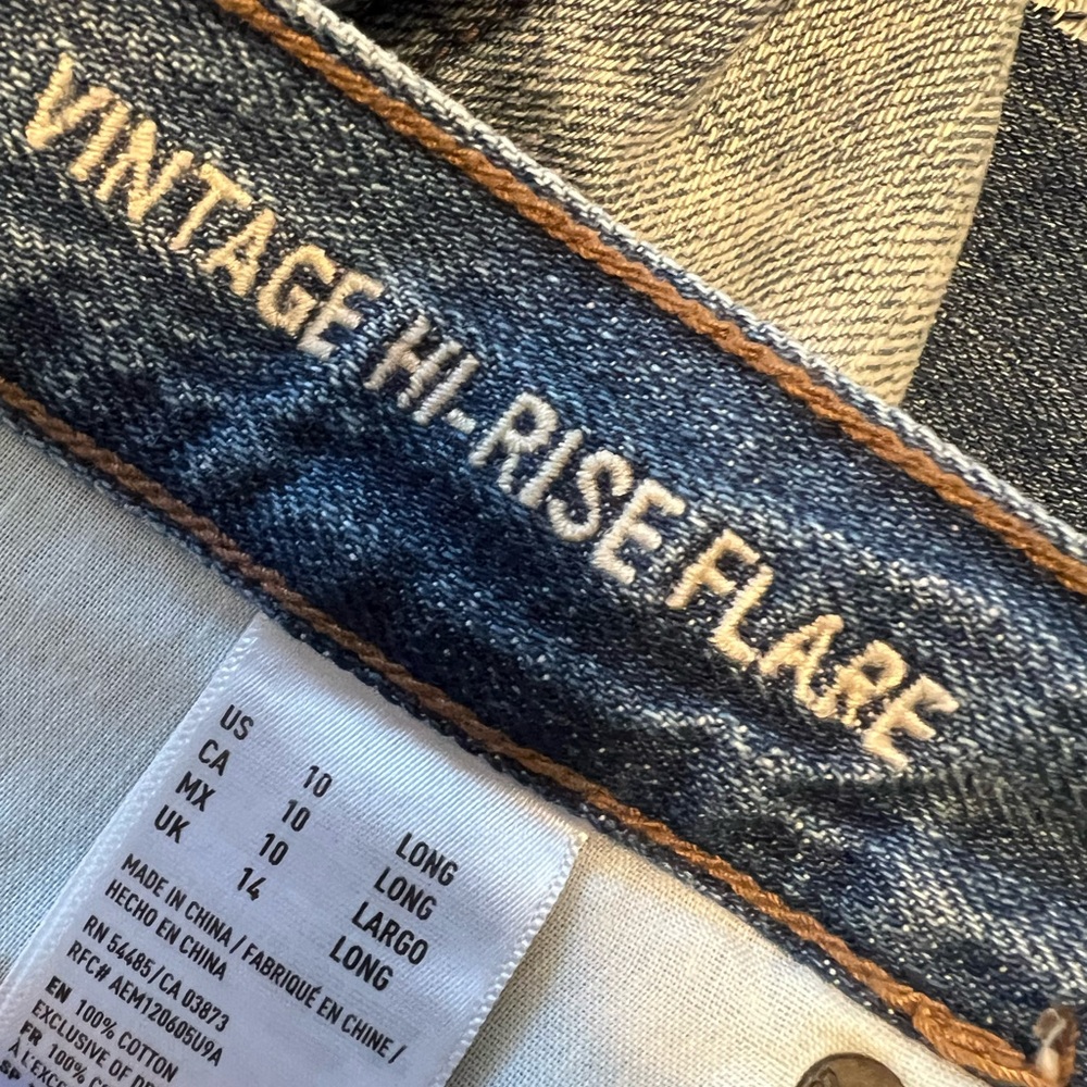 American Eagle Vintage Patchwork Flare Jeans. - image 4